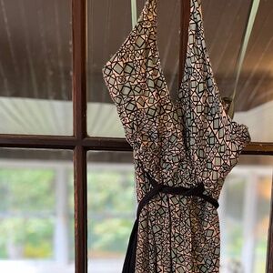 Designer halter dress